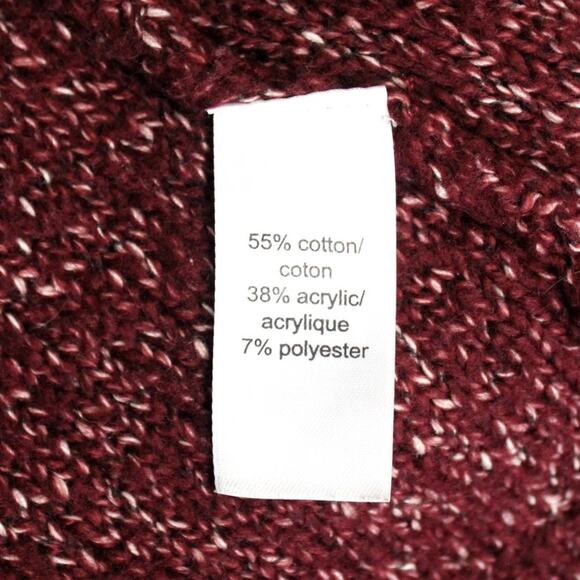 Maurices Burgundy Open Front Knit Cardigan Sweater Size S - Picture 8 of 8